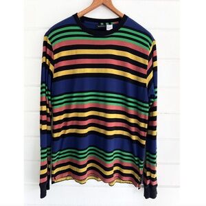 PAUL SMITH Multi-Colored Stripe Long Sleeved T Shirt - XL